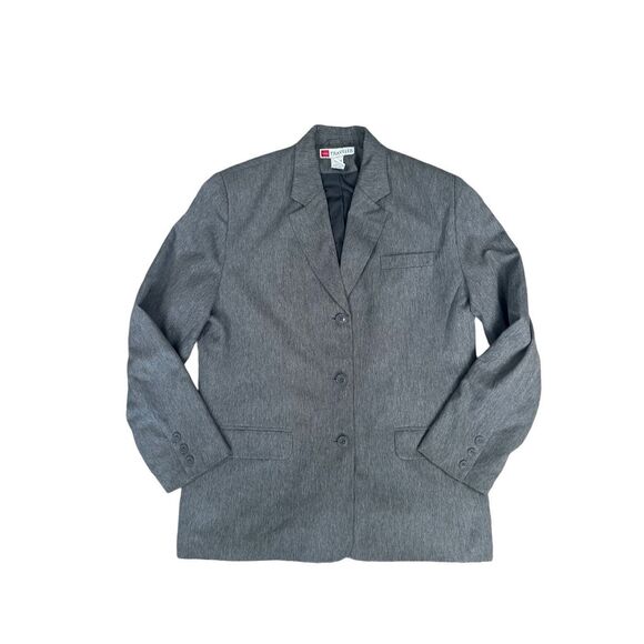 Vintage L.L. Bean Traveler Gray Blazer Jacket Women’s 20 Three Buttons Office - Picture 1 of 14